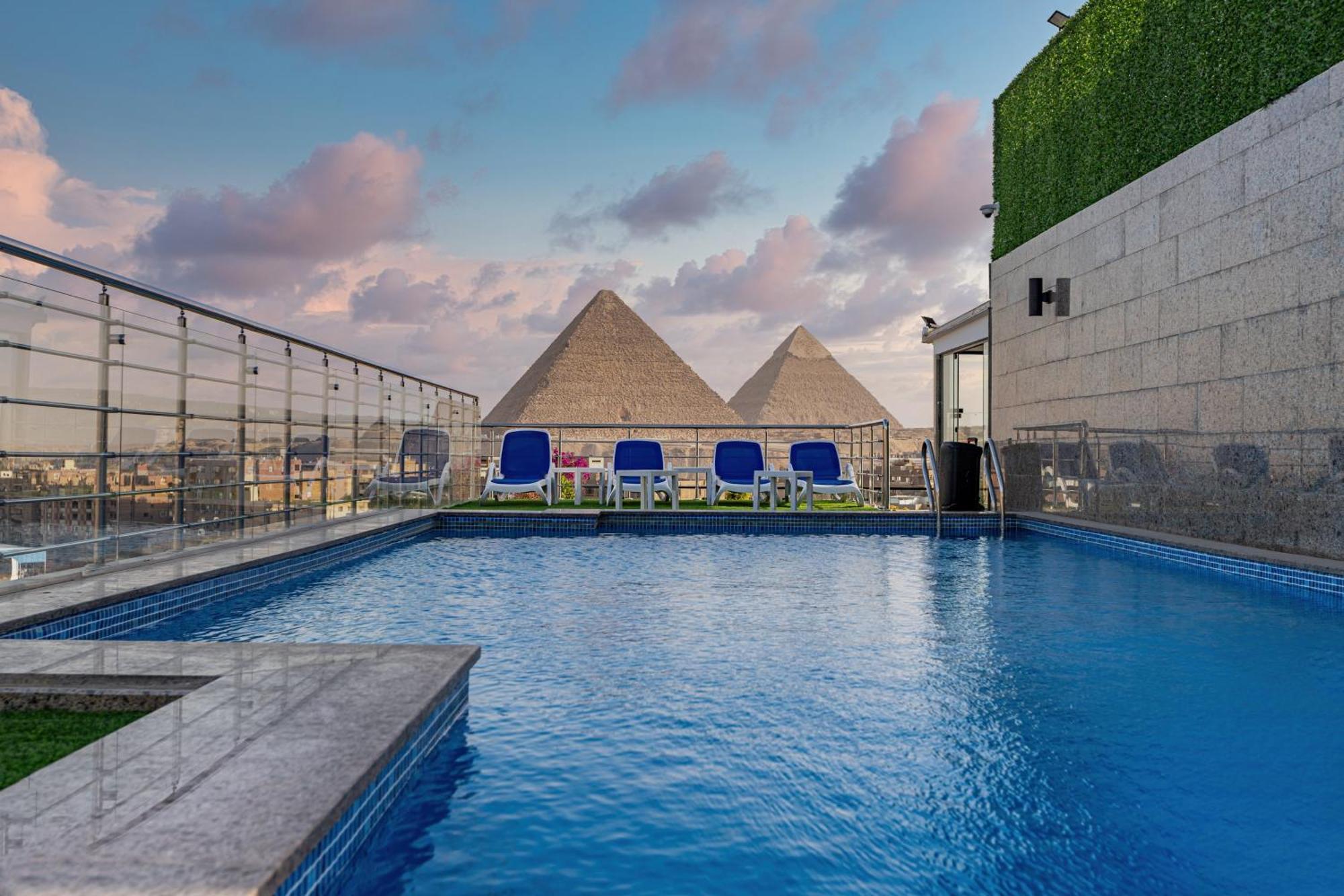 Pyramids Plateau Hotel Kafrat al Jabal Exterior photo
